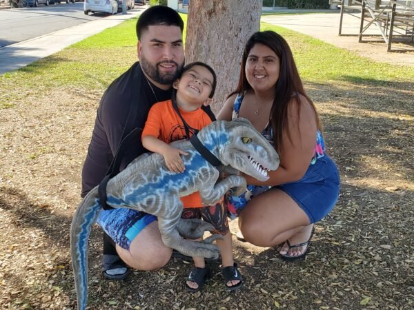 Blue Velociraptor Baby Dinosaur - Image 5