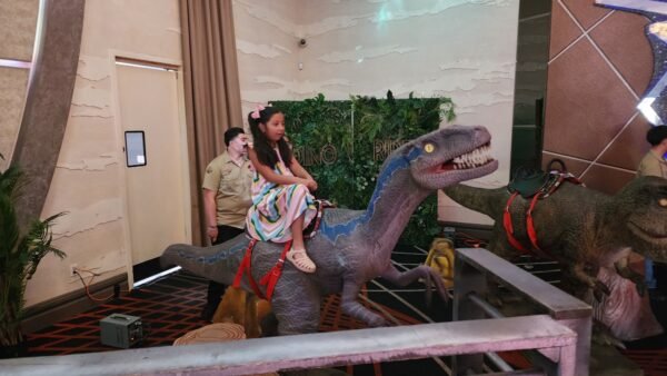 Blue Velociraptor Animatronic Ride - Image 7