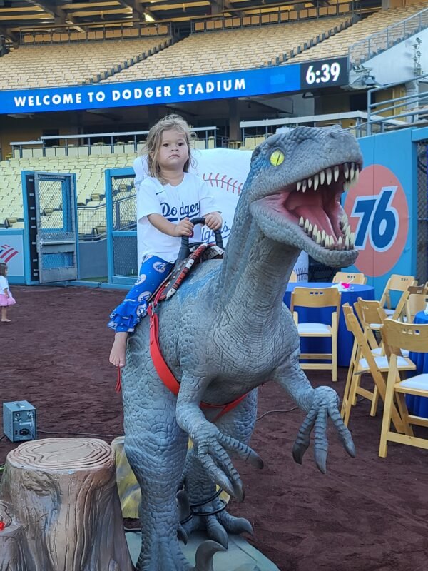 Blue Velociraptor Animatronic Ride - Image 3