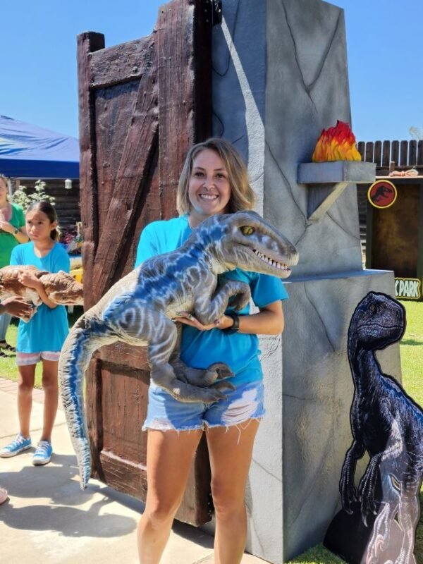 Blue Velociraptor Baby Dinosaur - Image 7