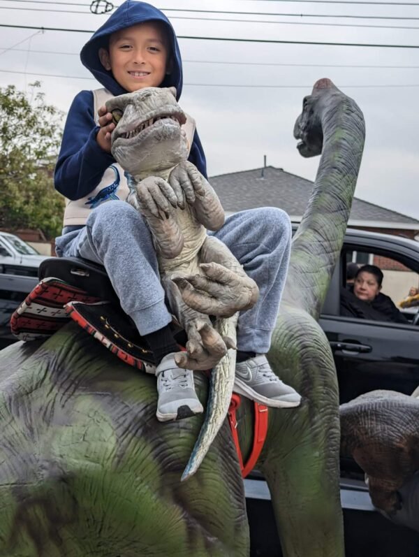 Blue Velociraptor Baby Dinosaur - Image 4