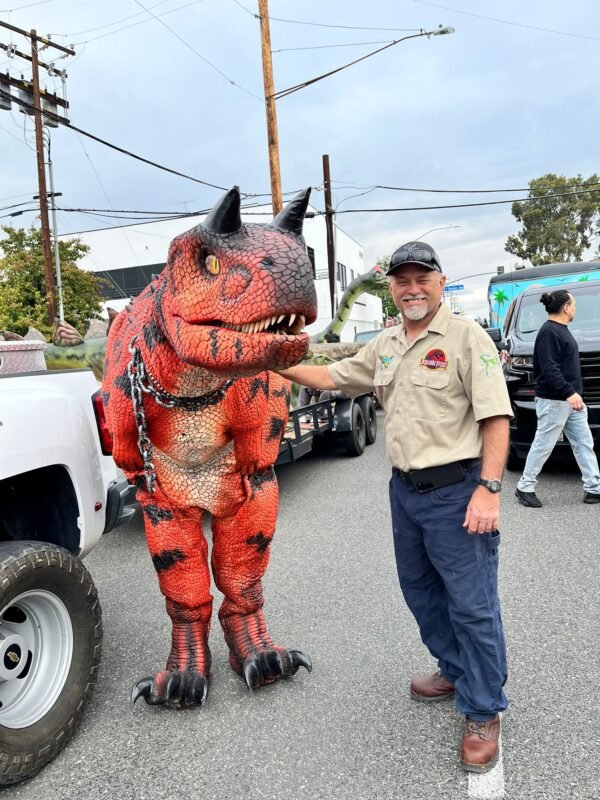 Red Devil Walking Dinosaur