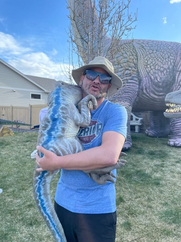 Blue Velociraptor Baby Dinosaur - Image 6