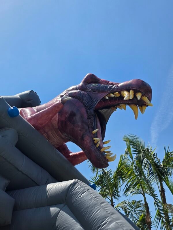 Dinosaur cage bounce house slide combo - Image 4
