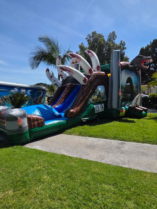 Dinosaur Jumper & Water slide combo